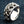 Club Suit Sterling Silver Spinner Ring, club band side