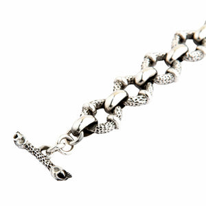 Crazy Skull Kettenarmband aus Sterlingsilber, Ansicht der Verbindungsglieder