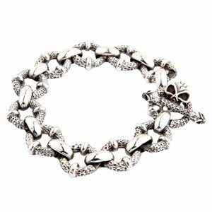 Crazy Skull Kettenarmband aus Sterlingsilber, Gesamtansicht