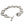 Crazy Skull Kettenarmband aus Sterlingsilber, Ansicht mit geöffnetem Verschluss