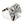 Bague motard en argent sterling avec croix à lettrage, branche droite de la croix et épaulement