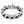 Crown Clasp Sterling Silver Cuban Bracelet, clasp hallmark