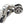 Crown Clasp Sterling Silver Cuban Bracelet, crown clasp detail