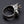 Justerbar ring med krönt flodhäst i 925 sterlingsilver, undersida av öppen justerbar skena