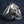 Anello Death Skull in argento sterling, vista del profilo laterale