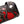 Roter Dämon Lange Biker-Geldbörse aus Rochenleder, Geldbörse Druckknopf-Detail