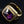 Bague d'évêque à croix et améthyste carrée plaquée or, angle frontal et latéral