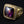 Bague d'évêque à croix et améthyste carrée plaquée or, améthyste carrée de face