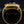 Bague d'évêque à croix et améthyste carrée plaquée or, profil latéral