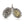 Guadalupe and sugar skull medals side by side on one silver jump ring