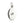 Smooth silver reverse of the stacked medals and shared jump ring