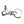 Flame Dragon Sterling Silver Keychain, clip edge