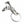 Flame Dragon Sterling Silver Keychain, dragon head front