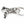 Flame Dragon Sterling Silver Keychain, dragon head side