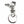 Flame Dragon Sterling Silver Keychain, keychain flat