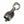 Pendente a campana con artiglio d'aquila in argento sterling, campana da angolazione laterale