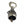 Pendente a campana con artiglio d'aquila in argento sterling, lato opposto dell'artiglio