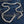 8mm Byzantine Sterling Silver Heavy Chain Necklace shown in curved chain denim view view.