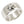 Faceted Star Sterling Silver Band Ring. Star and inner band.