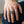 Flame Military Skull CZ Sterling Silver Ring, worn on the hand