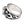 Flame Skull Crossbones Sterling Silver Ring, ring opposite side