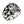 Flame Skull Crossbones Sterling Silver Ring, ring side profile