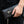 Flame Skull Stingray Leather Biker Wallet, held at the waist