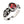 Angled view of medieval fleur de lis ring showcasing red stone and ornate silver details