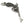 Flintlock Pistol and Heart Sterling Silver Pendant shown in hanging scrollwork detail view.