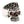 Garnet Eye Leaf Crown Sterling Silver Skull Ring, garnet skull right angle