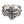 Bague croix médiévale en argent sterling et grenat, face de la bague croix en grenat