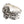Bague croix médiévale en argent sterling et grenat, poinçon intérieur de la bague