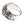 Bague croix médiévale en argent sterling et grenat, bague côté opposé