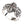 Bague croix médiévale en argent sterling et grenat, bague angle droit