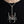 Garnet Spider Sterling Silver Pendant, worn at the neckline