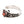 Synthetic Garnet Fleur-de-Lis Sterling Silver Ring, side scrollwork