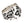 Bague en argent sterling croix tribale et grenat — profil de l'anneau tribal