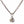 Gotische kat hanger met goudaccenten in sterling zilver. De hangende hanger draait om een floraal oog en de krullen langs de wang te tonen.