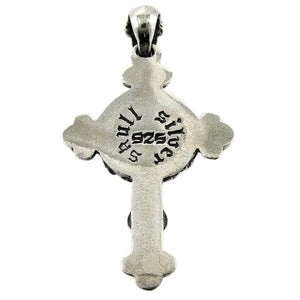 Skull Cross Pendant with Gold-Finished Center, skull cross back
