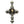 Skull Cross Pendant with Gold-Finished Center, skull cross front