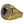 Bague d'évêque à croix plaquée or avec halo d'améthyste, vue de face sous angle et croix