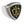 Bague en argent massif avec fleur de lys dorée — vue du côté opposé
