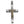 Gold-Plated Jesus Sterling Silver Crucifix Pendant, crucifix front