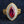 Gold-Plated Red CZ Crozier Bishop Ring. Red center right front.