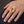 21 CT Citrine & White Sapphire Gold-Plated Silver Ring, worn on one middle finger in a natural hand close-up