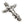 Ciondolo crocifisso a cattedrale gotica in argento sterling, dettaglio ravvicinato del ciondolo a crocifisso gotico in argento sterling 925 che mostra volute spinose