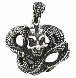 Ciondolo drago gotico in argento sterling, parte anteriore del drago gotico