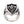 Bague bouclier fleur de lys gothique en argent sterling, poinçon à l'intérieur de la bague