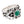 Bague tribale en argent sterling et agate verte, bague vue trois quarts droite