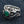 Bague tribale en argent sterling et agate verte, détail de l'épaulement